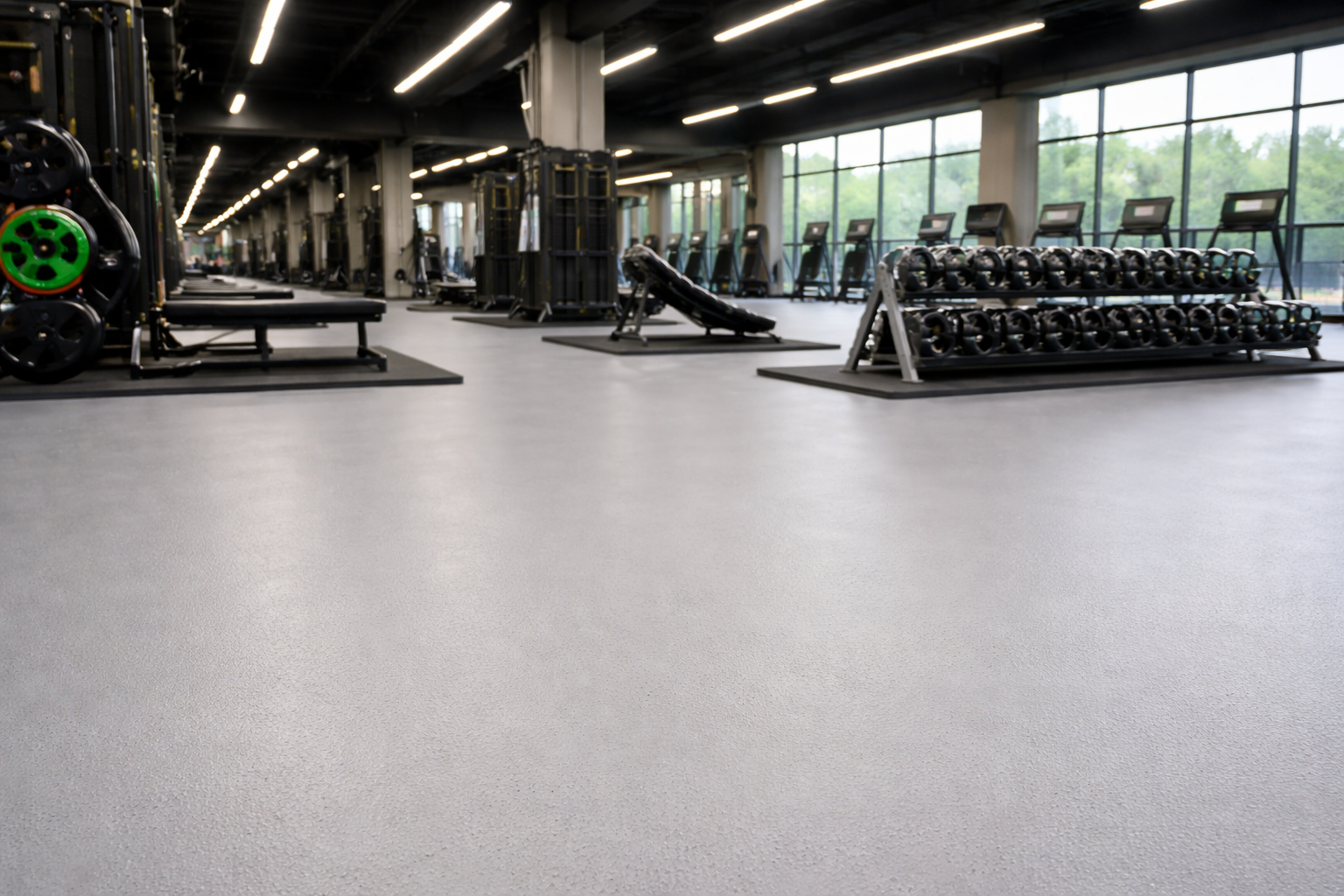 Fitnes center s talnim premazom GRAVIHEL 2K PUR