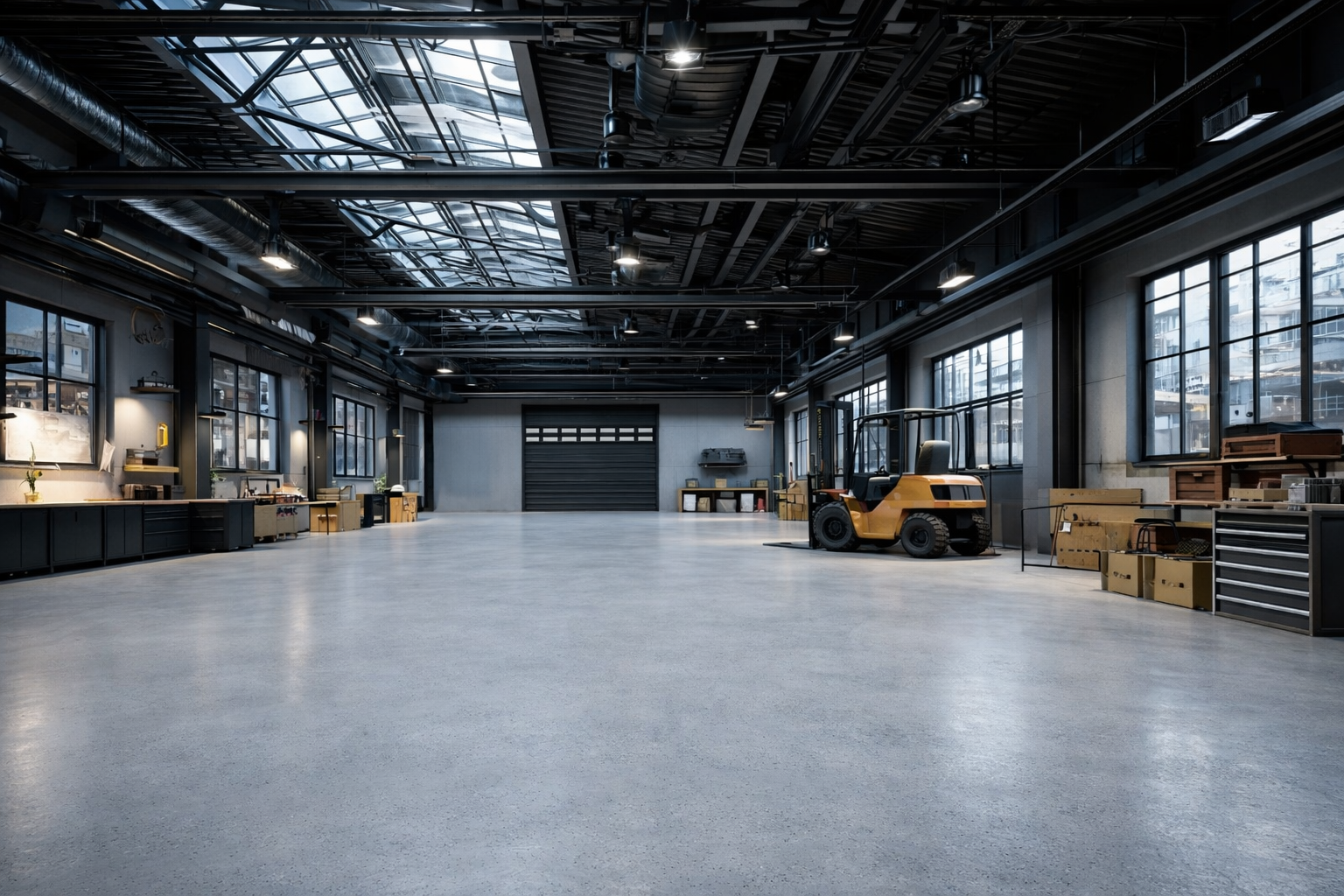 Industrijska delavnica in skladišče z GRAVIHEL 2K PUR